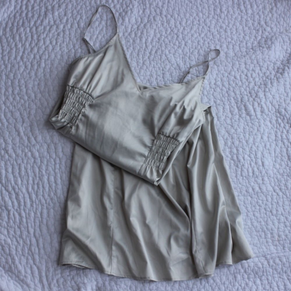 Zara satin midi dress